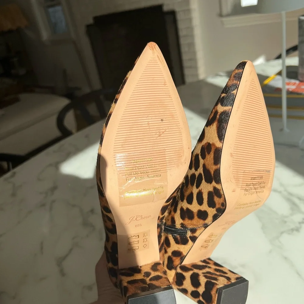 Leopard Print Ankle Boots - Picture 3 of 4